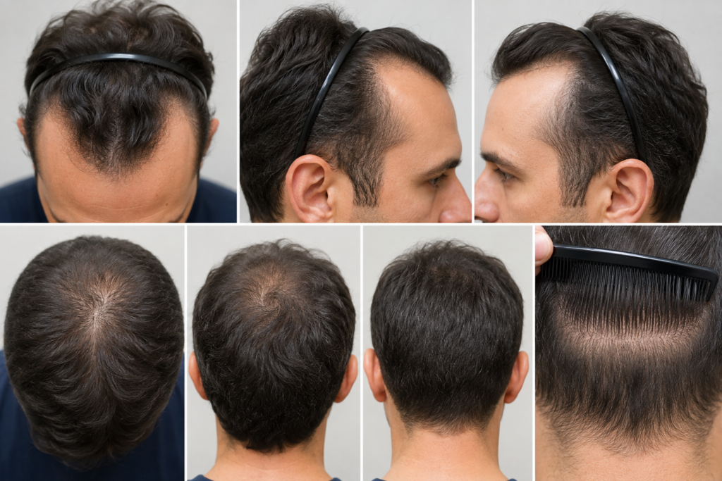 Photos pour greffes de cheveux